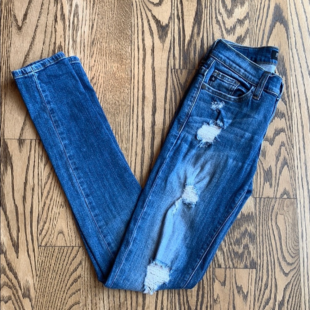 Judy Blue Skinny Distressed Denim Jeggings